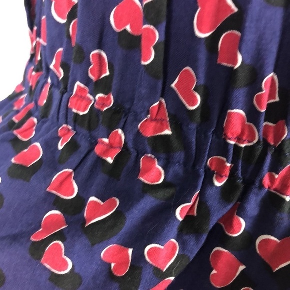 GUCCI Jumpsuit Cotton Size 12 Ruffle Novelty Heart Romper Heart Made in Italy - Picture 6 of 16